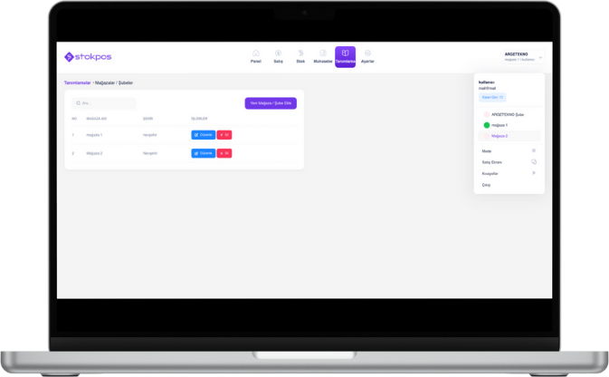 Depo yönetimi, şube yönetimi, mağaza, stok transferi